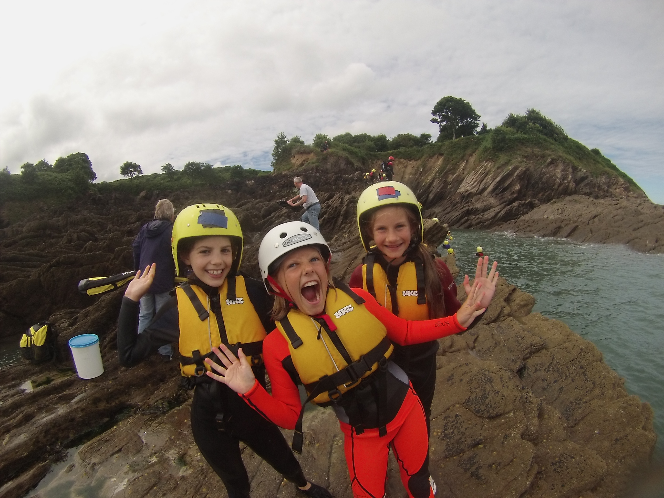 kids adventure day coasteering north devon