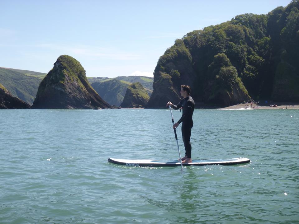 stand up paddle boarding cove ilfracombe, family activities 