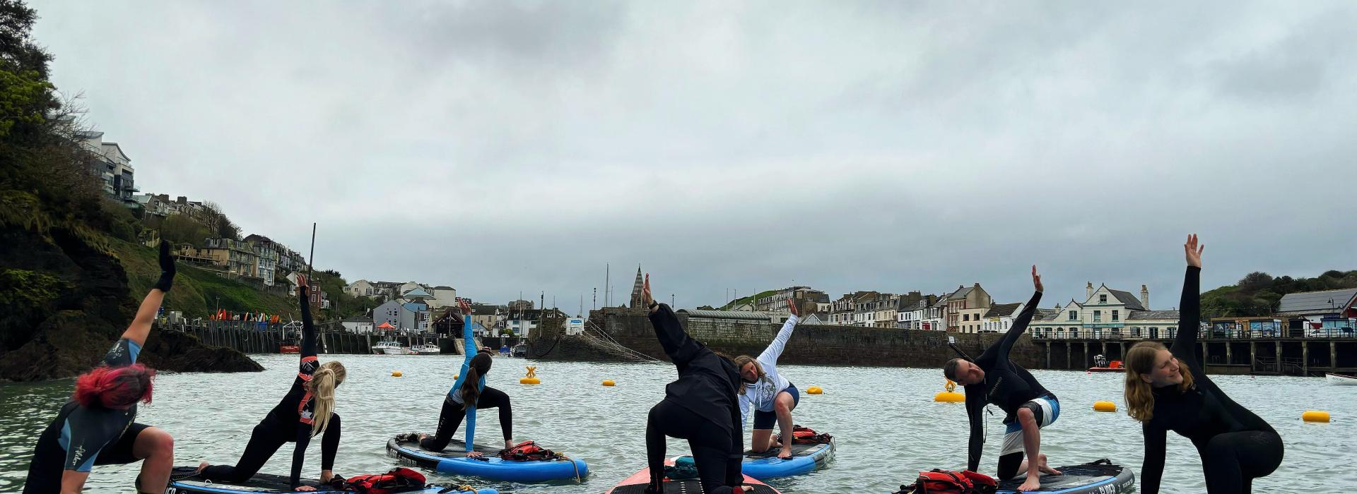 sup yoga, north devon, ilfracombe, croyde, woolacombe, paddleboarding near me