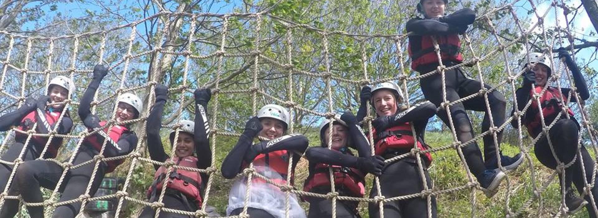 hen do, adventure challenge, sup, coasteer, north devon