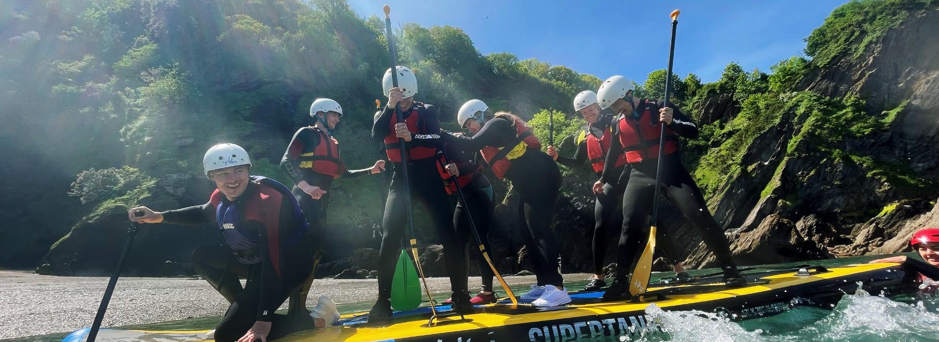 giant stand up paddleboarding stag activities, North Devon