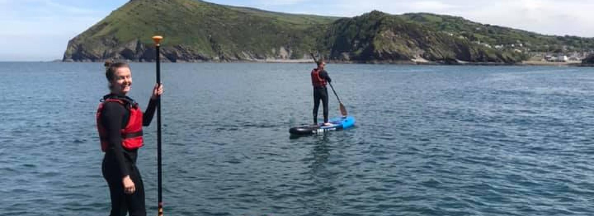 stand up paddleboarding, SUP, Watermouth Cove, North Devon, watersports