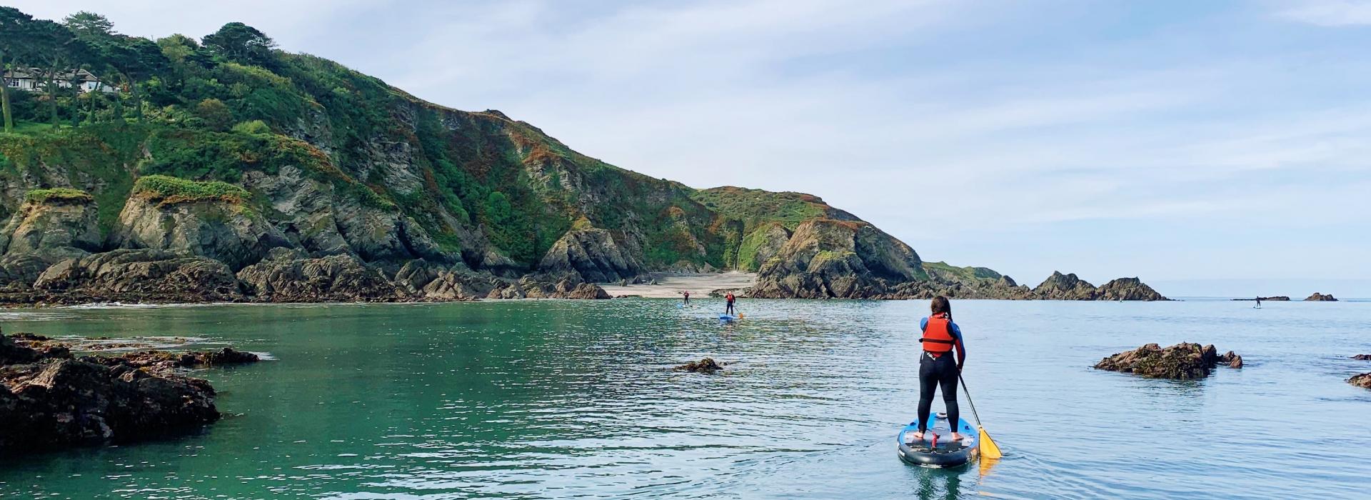 stand up paddleboarding in Devon image