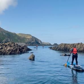 Stand Up Paddleboarding in the sea around North Devon