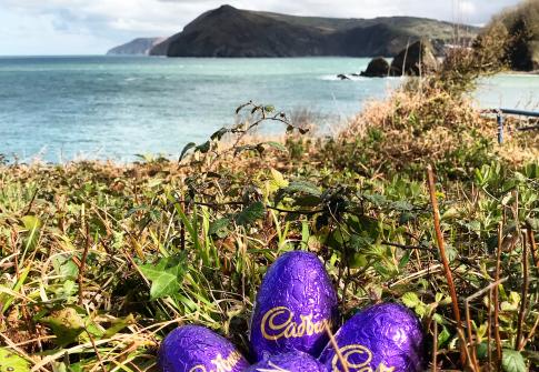 Cadbury Easter eggs coastline Devon Woolacombe Croyde activitiy sports family