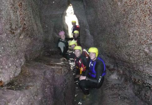 scout camp, things to do in devon, caves, paddleboarding, coasteering devon 