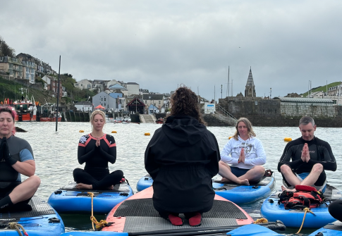 yoga devon, paddleboard yoga, sup near me, croyde, ilfracombe, woolacombe