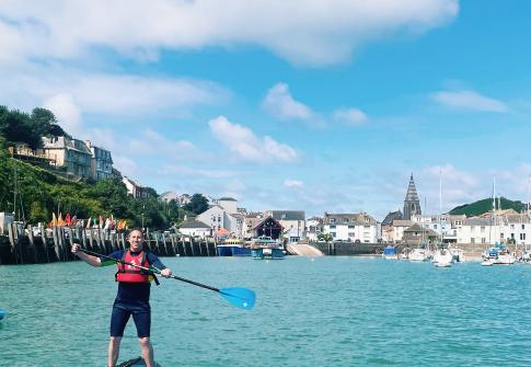 paddle board hire, paddle boarding near me, paddle boarding north devon, caves, exploring devon, paddleboard lesson