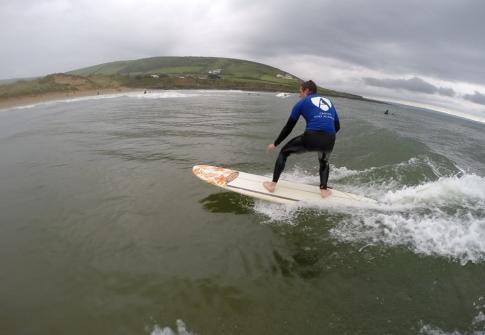 riding your first wave at Croyde