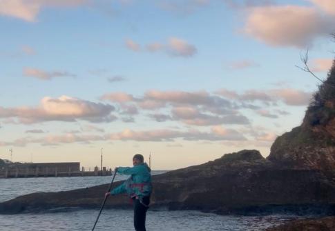 paddleboarding in winter months