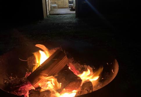 campfire, camping, school trip, residential, north devon, somerset