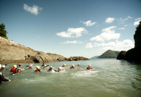 group adventure woolacombe, things to do in devon, coasteering devon